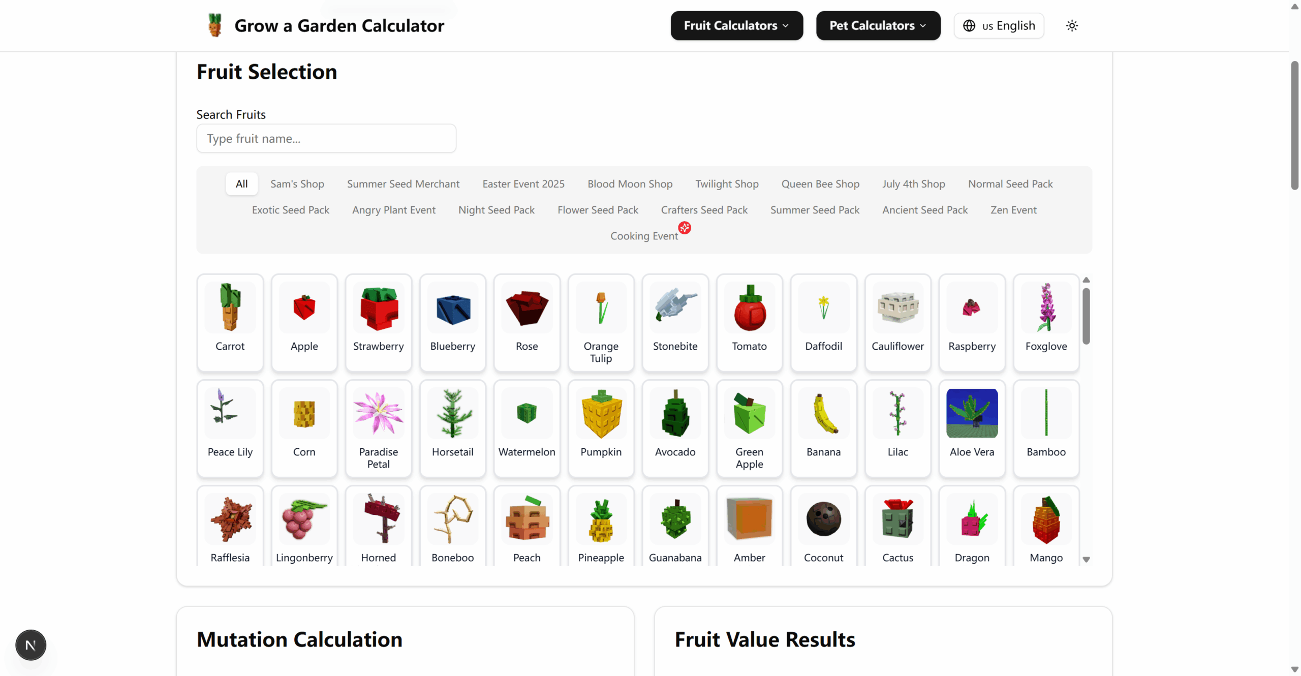 Grow a Garden Calculator new