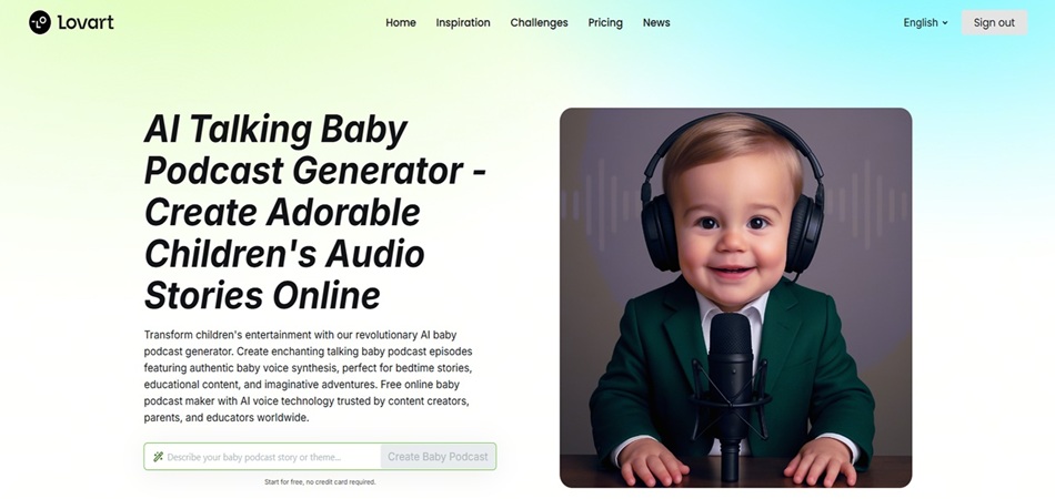 Lovart-Al Baby Podcast Generator
