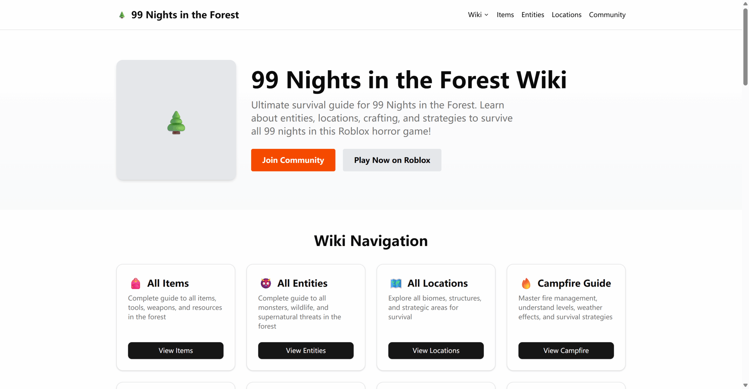 99 Nights in the Forest Wiki