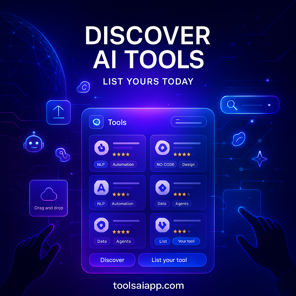 Smart Directory for AI and Tech Tools : Discover Faster, List Smarter, Grow Bigger