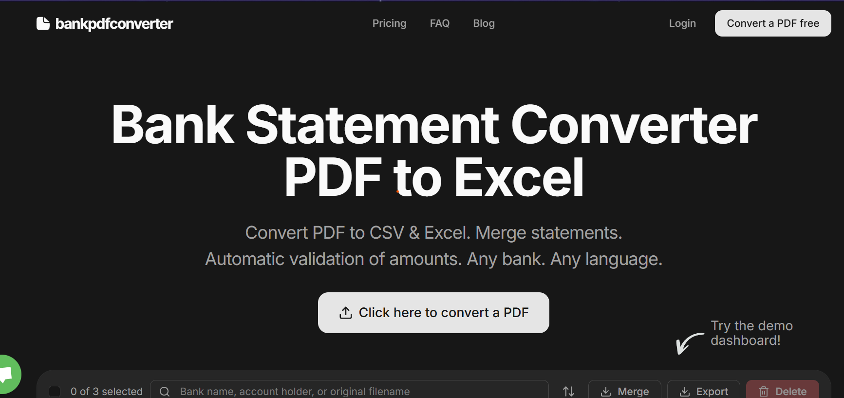 Bank PDF Converter