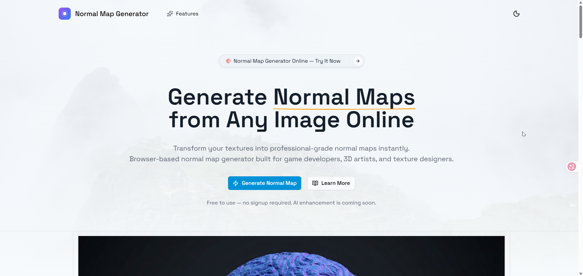 Normal Map Generator Online | Free Image to Normal Map