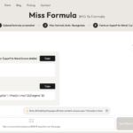 Miss Formula - Image to LaTeX & Word Equations Online