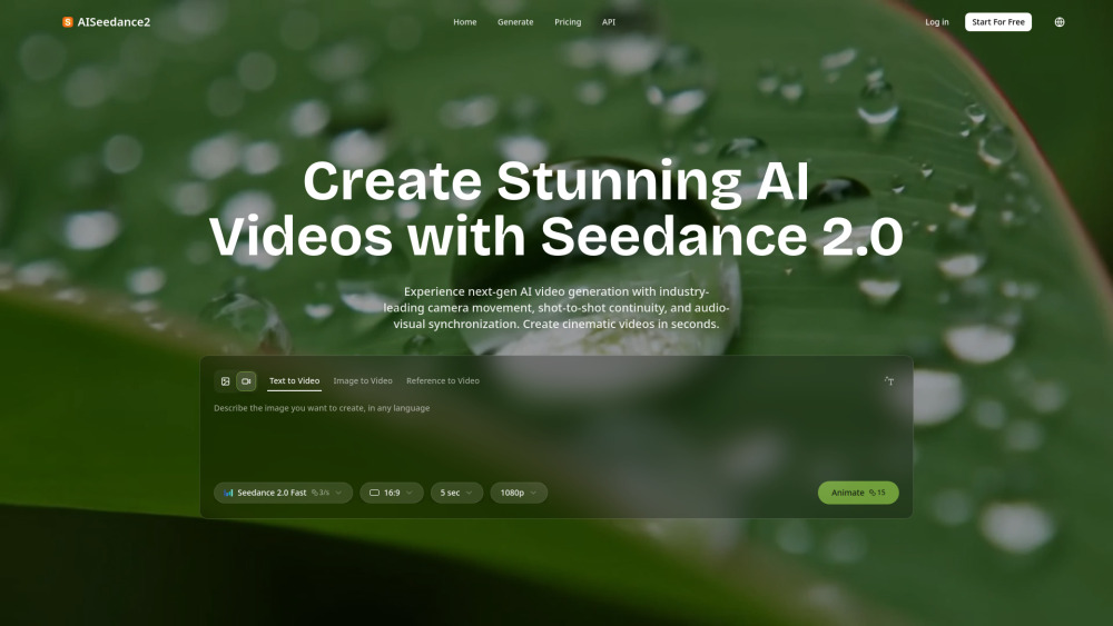 Seedance 2.0 - AI Video Generator