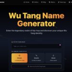 Wu Tang Name Generator