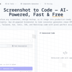 Screenshot to Code AI - Convert Screenshots to HTML, React &