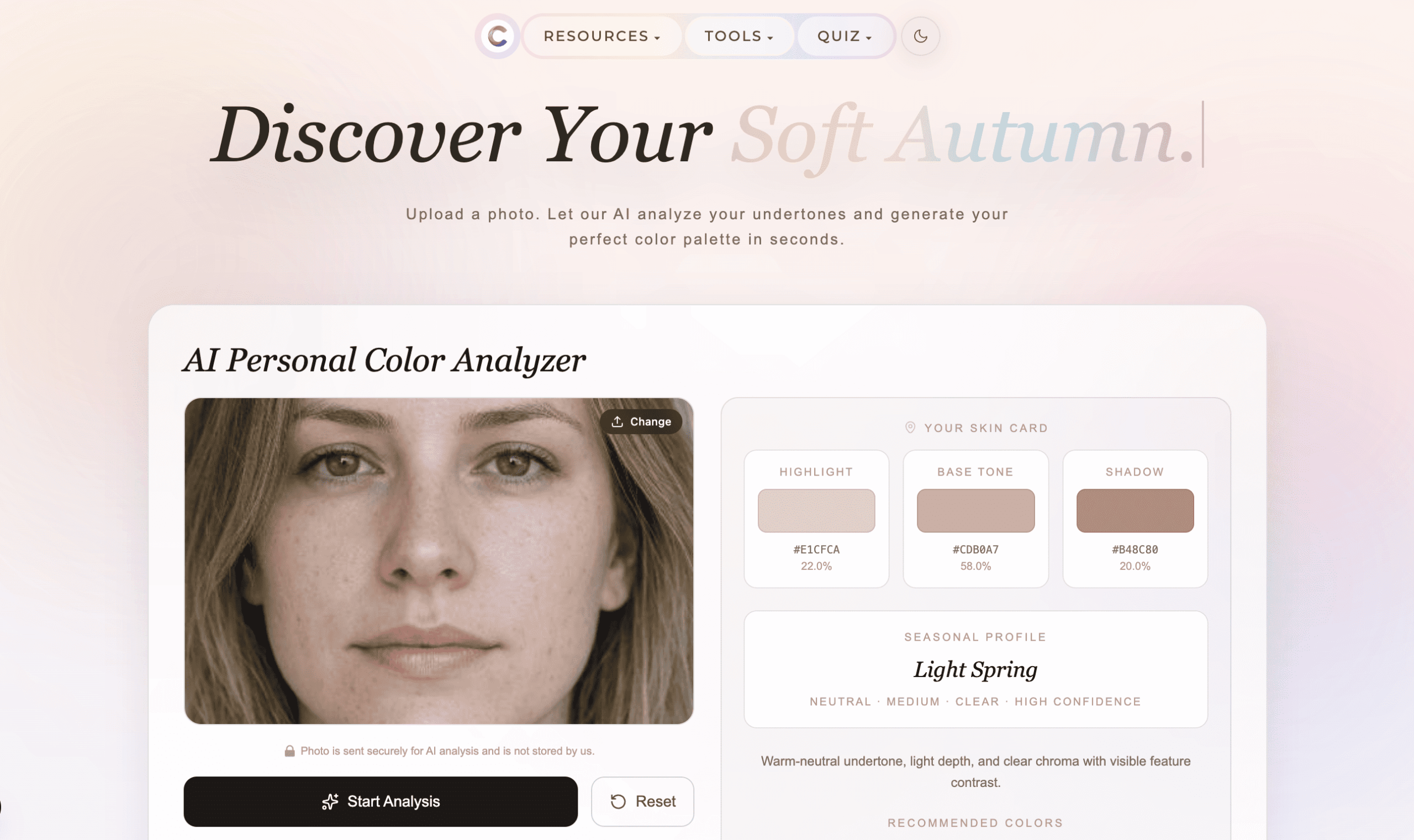 Colour Analysis Website Free Seasonal Color Analysis