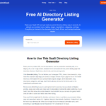 Free AI Directory Listing Generator