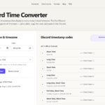 Discord timestamp generator. All 9 formats. Any timezone.